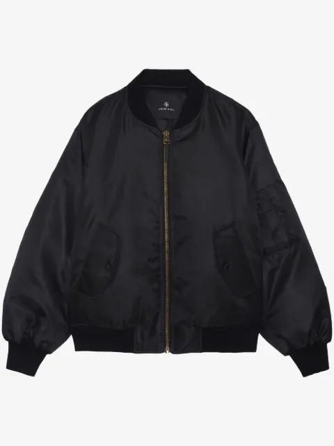ANINE BING Leon zipped bomber jacket
