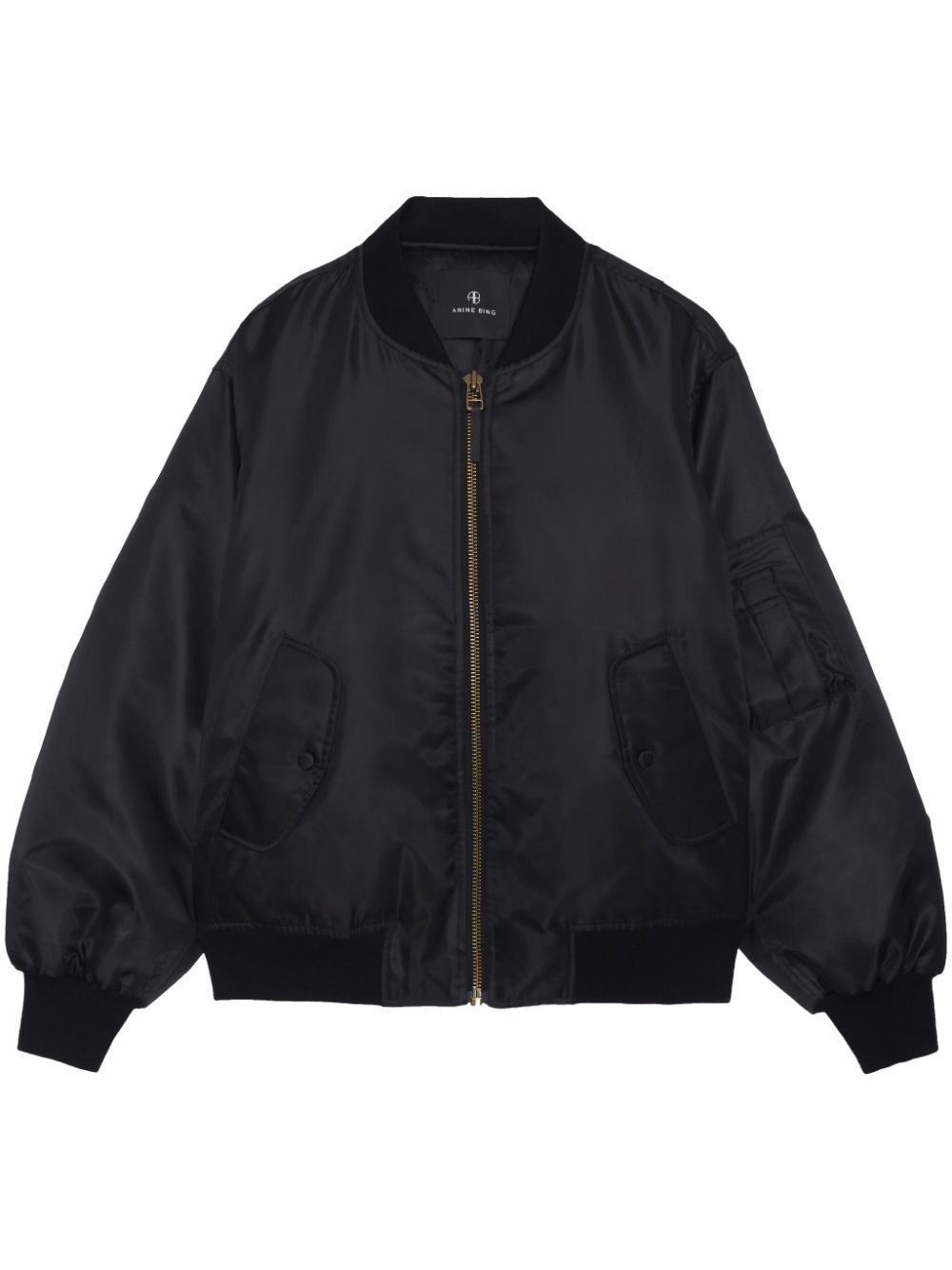 ANINE BING LEON ZIPPED BOMBER JACKET 