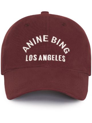 ANINE BING Jeremy Embroidered Baseball Cap - Farfetch