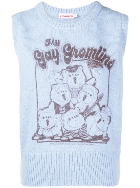 Charles Jeffrey Loverboy Cute Gromlin knitted vest