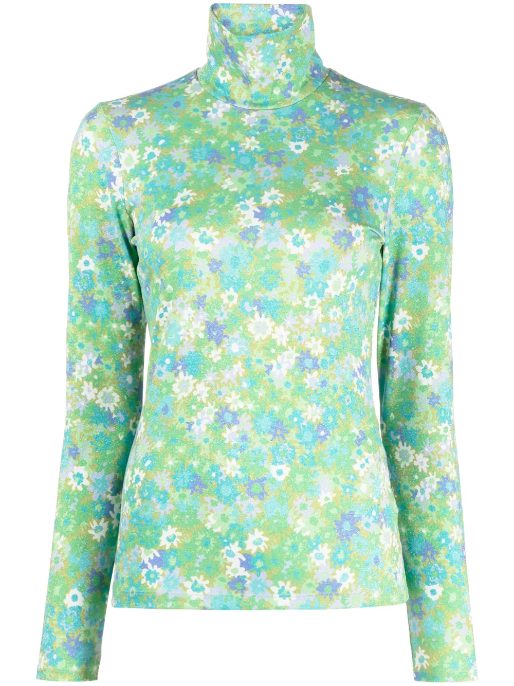 Alemais Cassandra Floral Turtleneck Top
