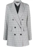 Tommy Hilfiger checked double-breasted blazer - Blue