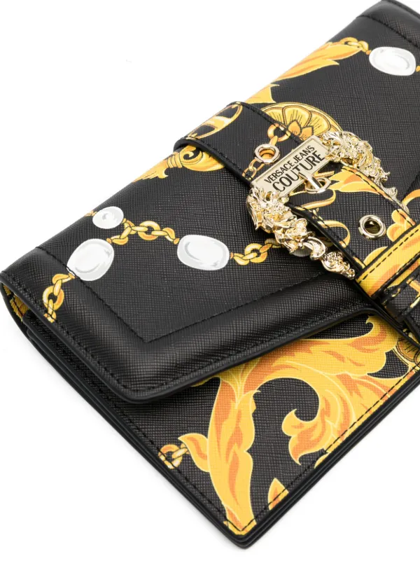 Versace Jeans Couture baroque-print Cross Body Bag | Black | FARFETCH