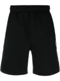 Helmut Lang logo-print cotton track shorts - Black