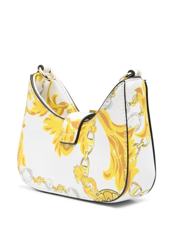 Versace Jeans Couture baroque-print logo-buckle Shoulder Bag 