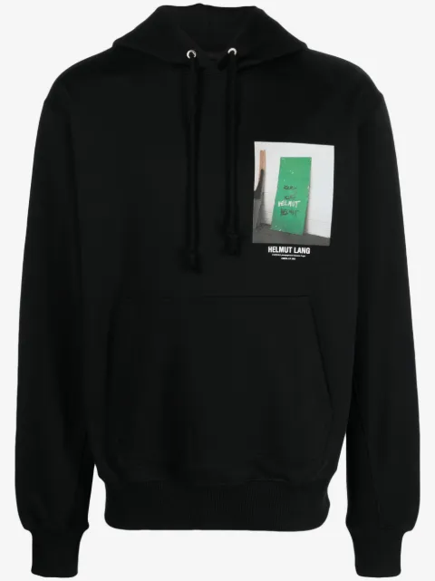 Helmut Lang photograph-print cotton hoodie