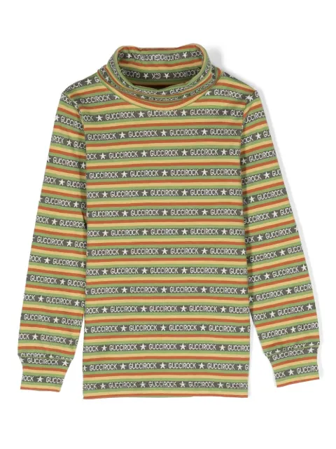Gucci Kids playera con logo estampado