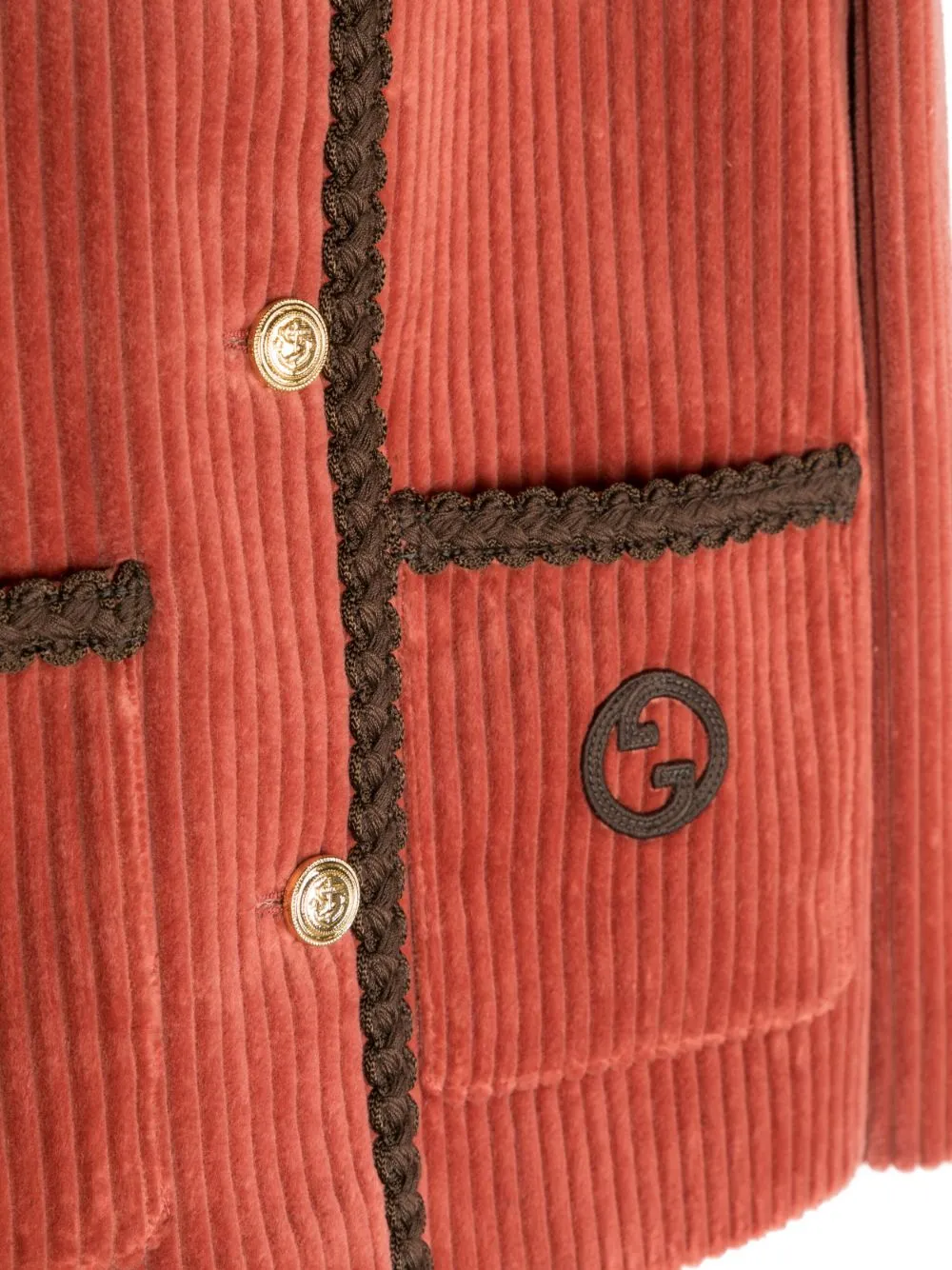 Gucci Kids Sakko aus Cord mit Logo-Stickerei | Jacken | Image 3
