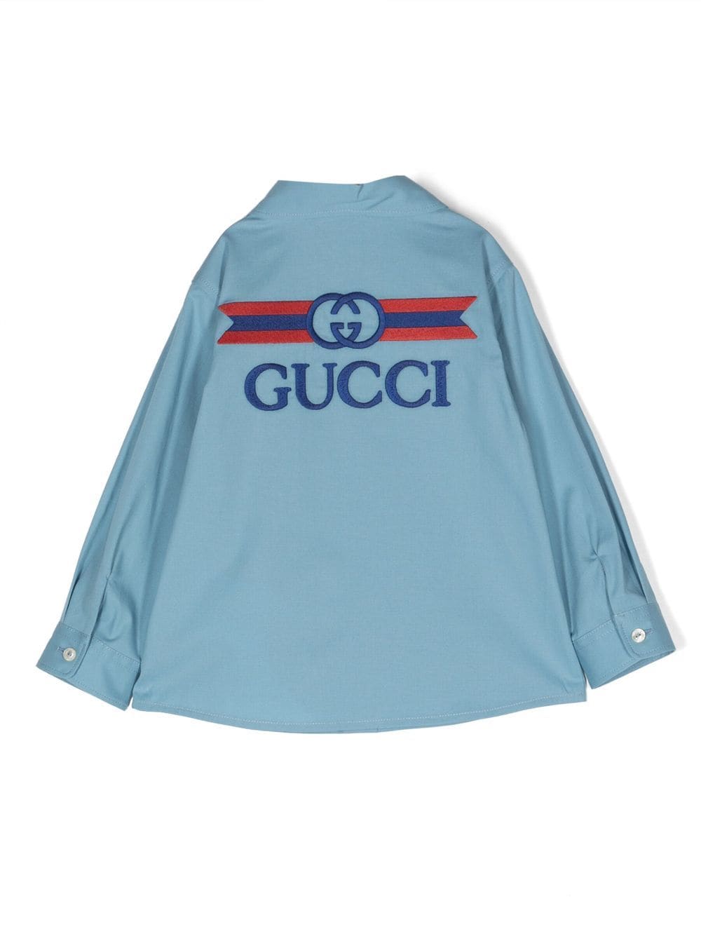 Image 2 of Gucci Kids Interlocking G-logo cotton shirt