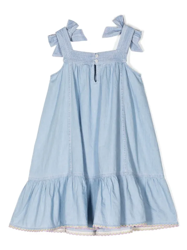 ZIMMERMANN Kids Halcyon Sleeveless Denim Dress Blue FARFETCH ID