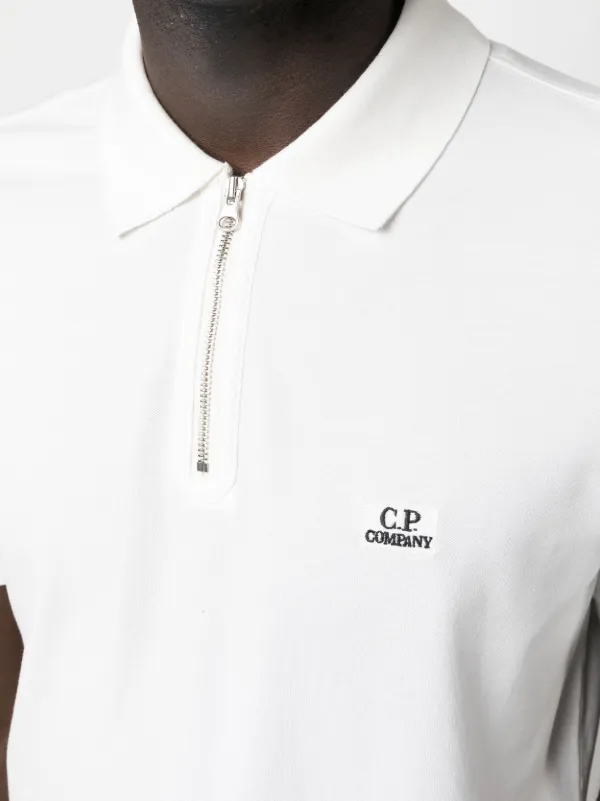 cp company white polo shirt