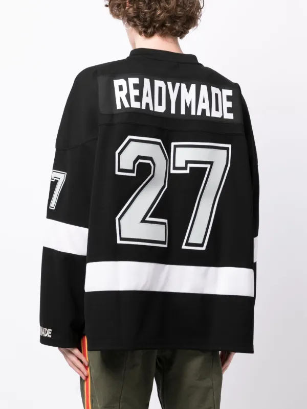 Readymade Game Smile Hockey Jersey Shirt - Black