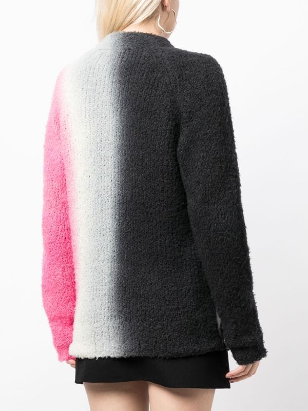 Sacai tie-dye Print wool-blend Cardigan - Farfetch