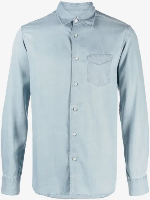 Officine Generale button-up lyocell shirt