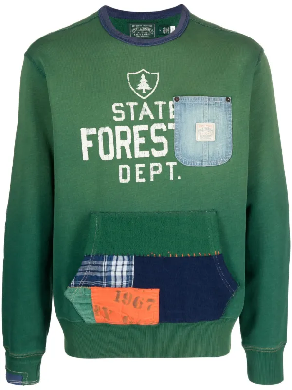 Polo Ralph Lauren Patchwork crew neck Sweatshirt Farfetch