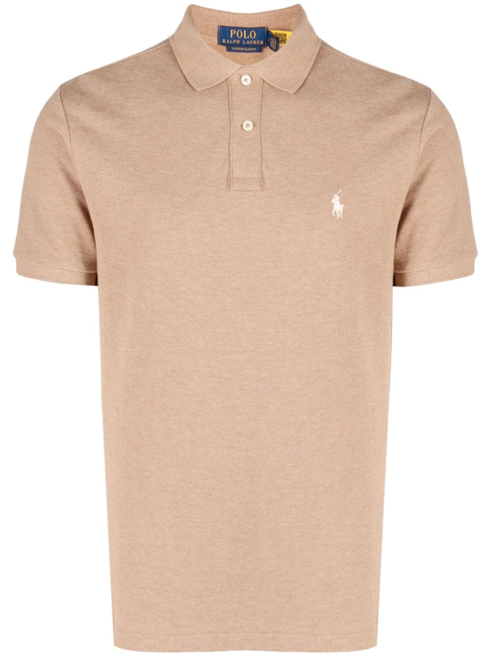 Polo Ralph Lauren Logo-embroidered Short-sleeve Polo In Brown