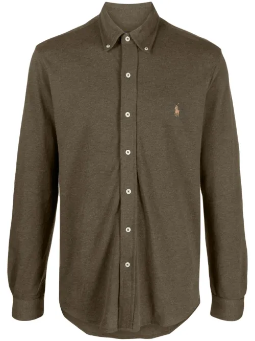 Chemise en coton à motif brodé - Polo Ralph Lauren - Modalova