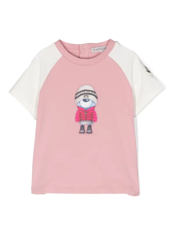 Moncler Enfant cartoon print raglan sleeve T shirt Farfetch
