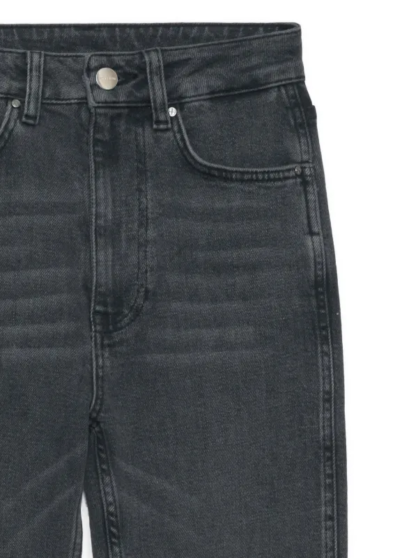 デニム・ジーパン ANINE BING BLACK COTTON DENIM JEANS Anine Bing Black Cotton Denim Jeans – BALTINI