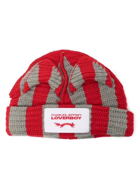 Charles Jeffrey Loverboy striped ears beanie