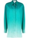 Oscar de la Renta ombré-effect shirt jacket - Green