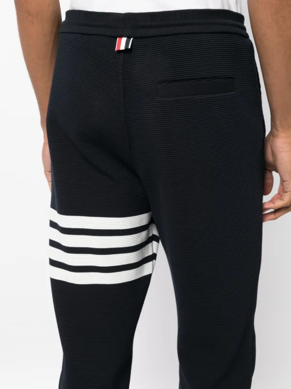 Thom Browne 4-Bar Cotton Track Pants | Blue | FARFETCH ID