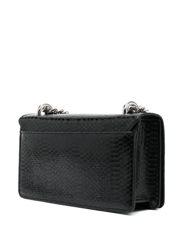Versace Jeans Couture logo-plaque crocodile-effect Crossbody