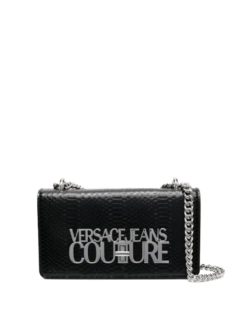 Versace Jeans Couture sac à bandoulière à effet peau de crocodile embossé