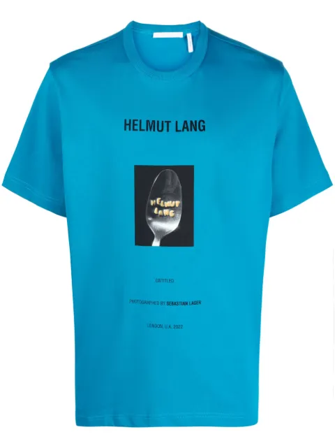 Helmut Lang playera con fotografía estampada