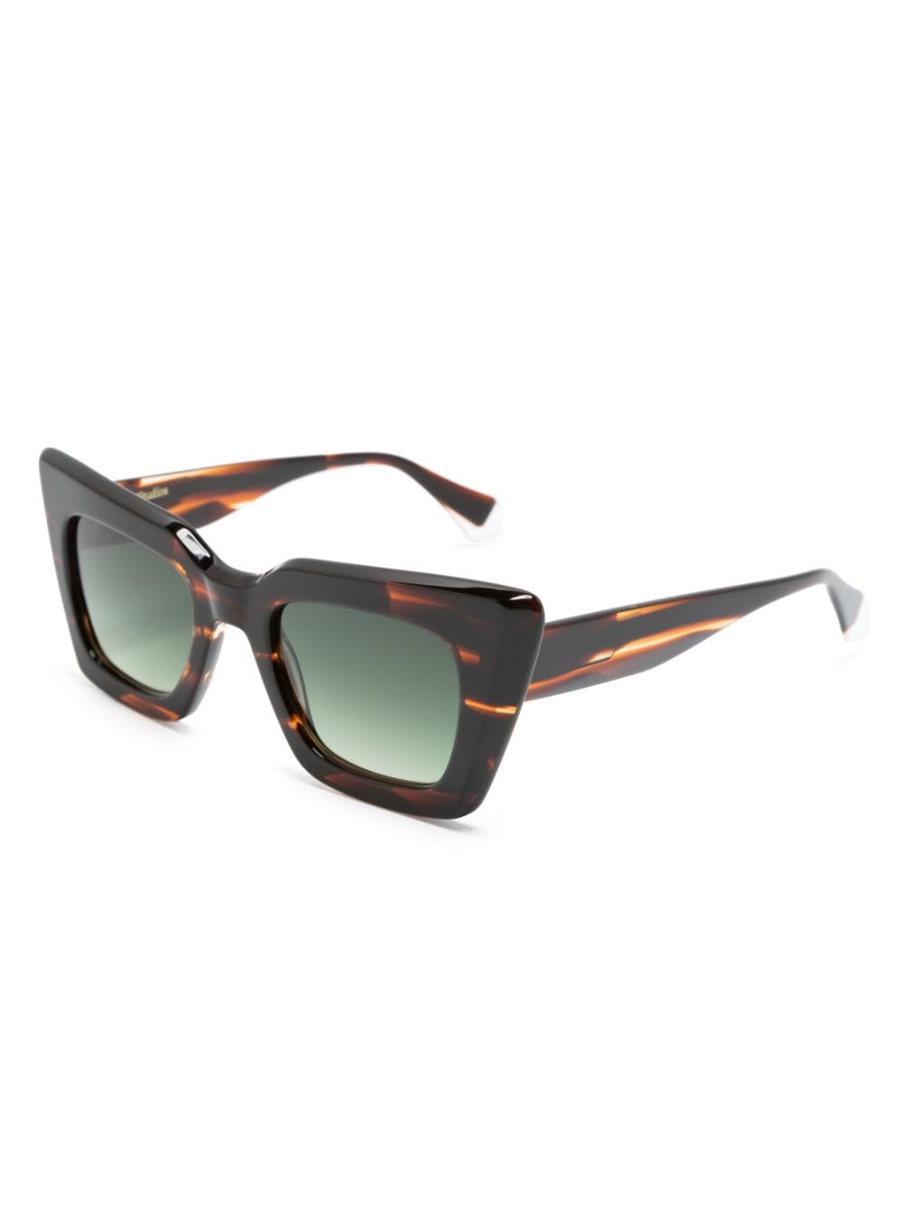 Shop Gigi Studios Scarlett Cat-eye Frame Sunglasses In Brown