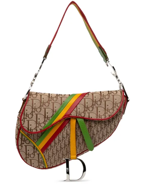 Christian Dior - 2004 pre-owned Rasta Oblique Saddle shoulder bag