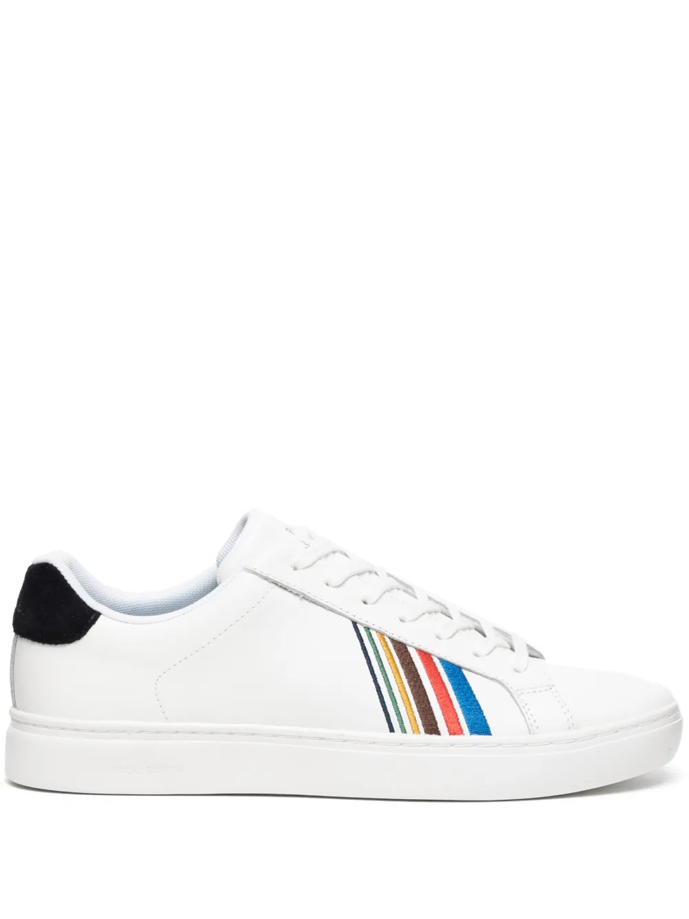 ps paul smith baskets lacées à détails rayés - blanc