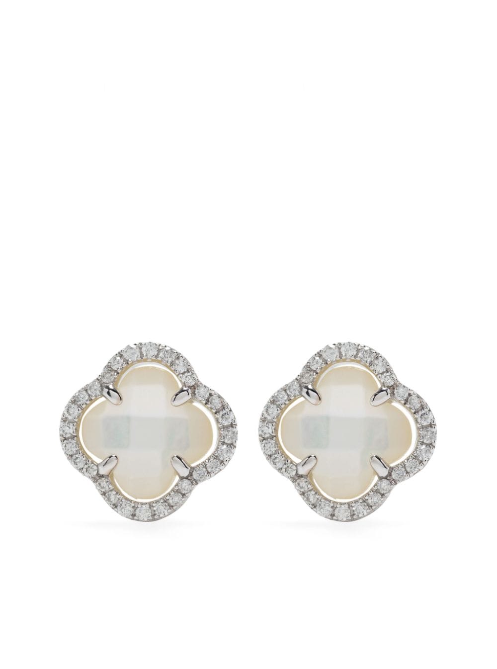 18kt white gold Victoria diamond stud earrings