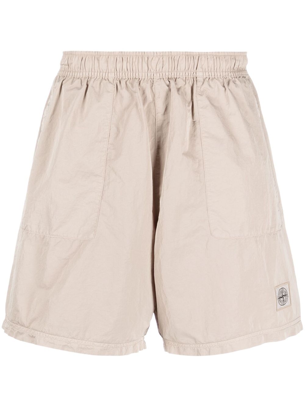 Stone Island logo-patch deck shorts - Neutrals