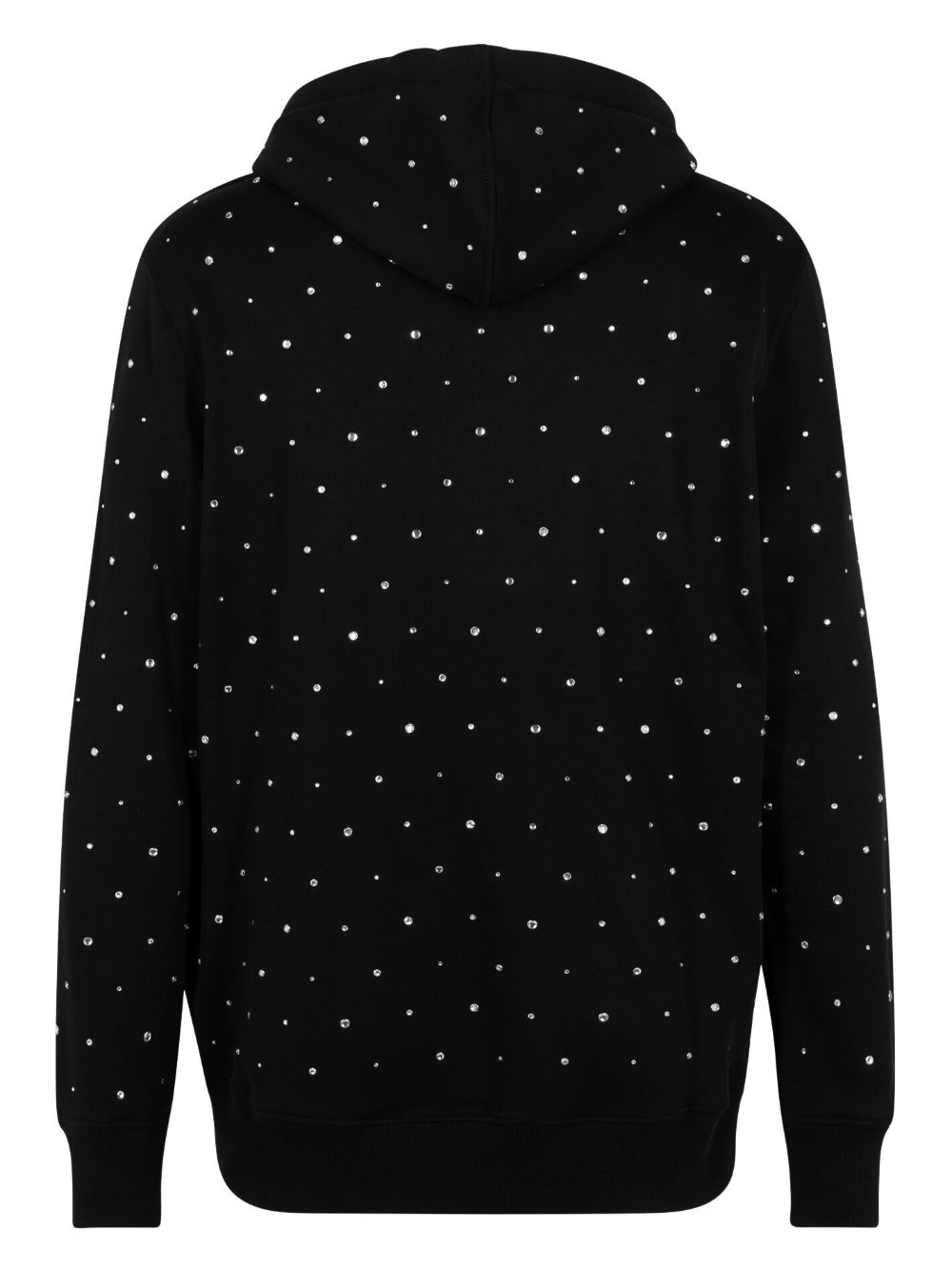 Givenchy logo-appliqué studded hoodie - Zwart