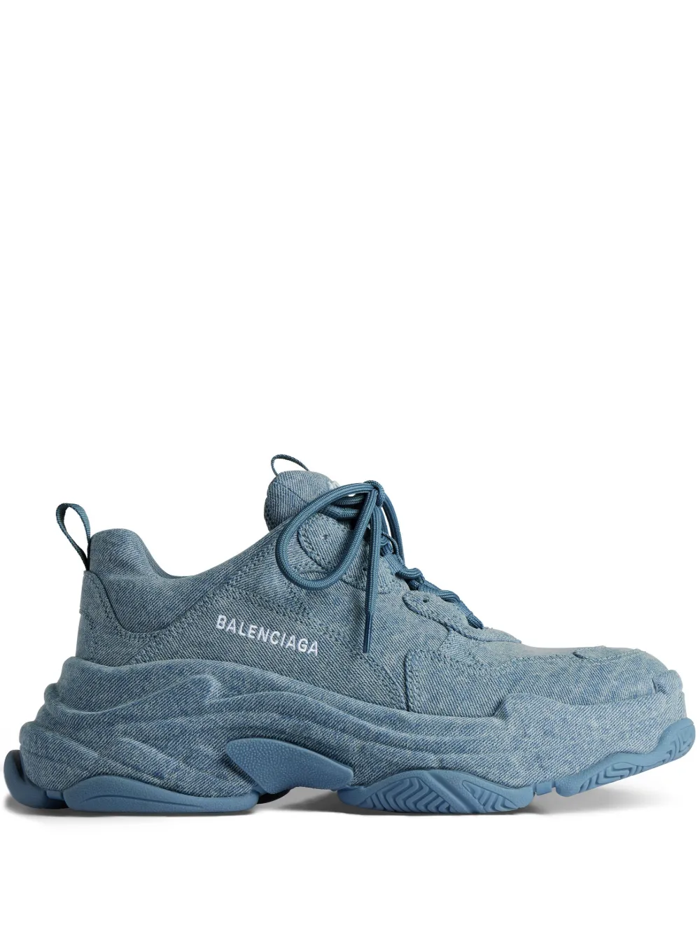 Triple S denim low-top sneakers