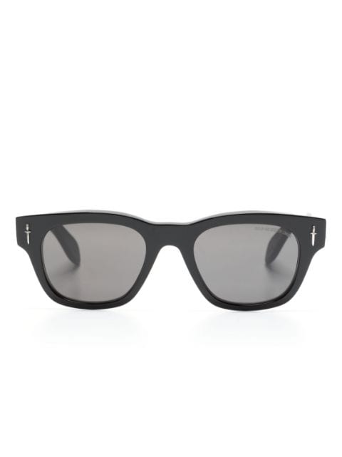 Cutler & Gross logo-plaque square-frame sunglasses