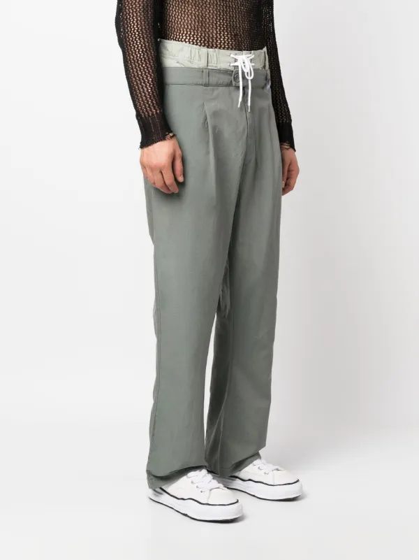 Maison MIHARA YASUHIRO Double-Waist straight-leg Trousers - Farfetch