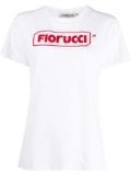 Fiorucci logo-print organic cotton T-shirt - White