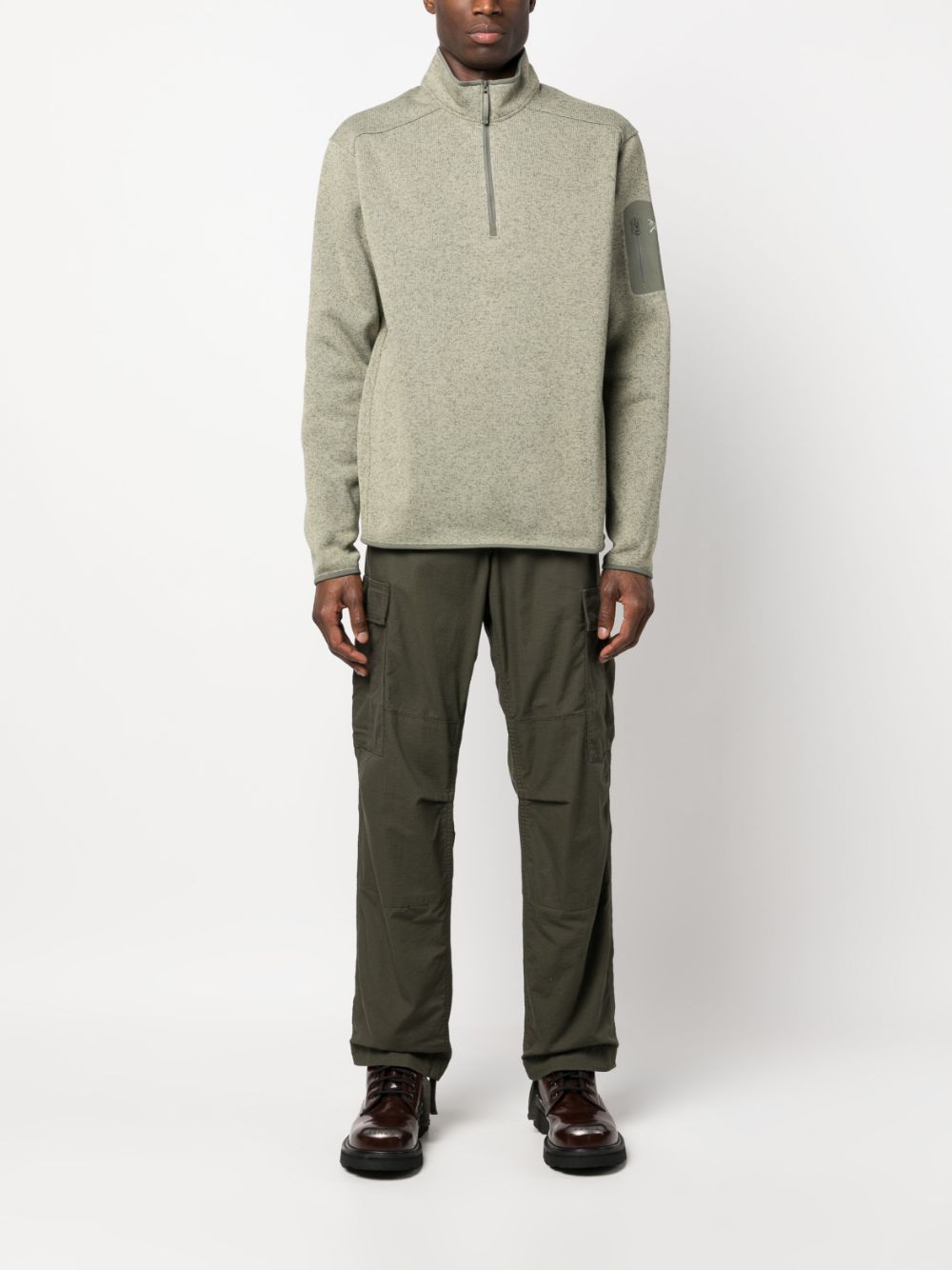 Arc'teryx half-zip jersey-fleece sweatshirt - Groen