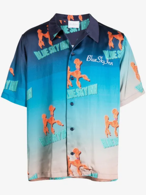 BLUE SKY INN Hemd mit Hunde-Print