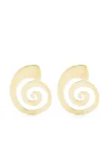 ALBERT COLL Lumiere swirl stud earrings - Gold