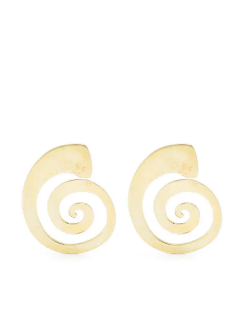 ALBERT COLL Lumiere swirl stud earrings