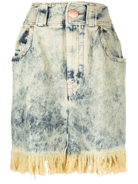 Vaquera - Baby wide-leg denim shorts