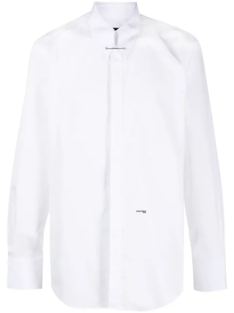DSQUARED2 logo-print cotton shirt