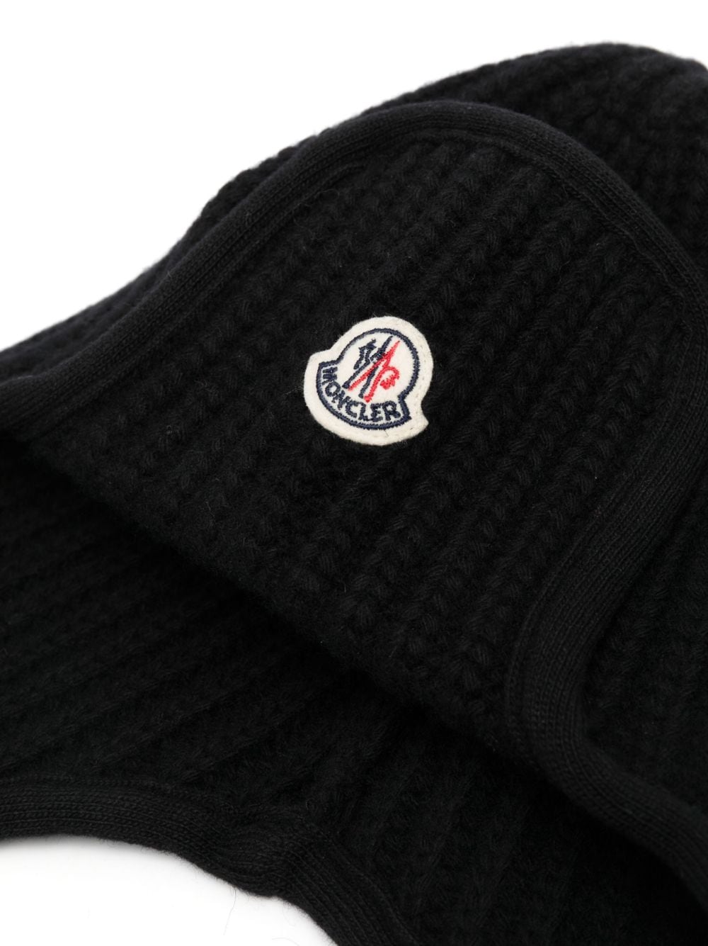 Image 2 of Moncler logo-patch wool beanie