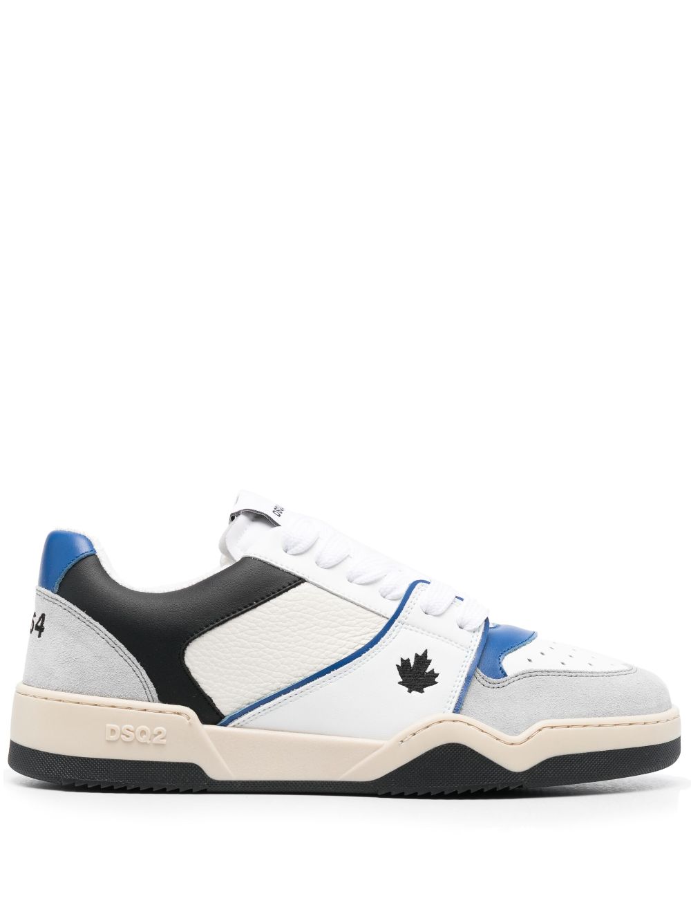 Dsquared2 Spider Leather Low-top Sneakers In White