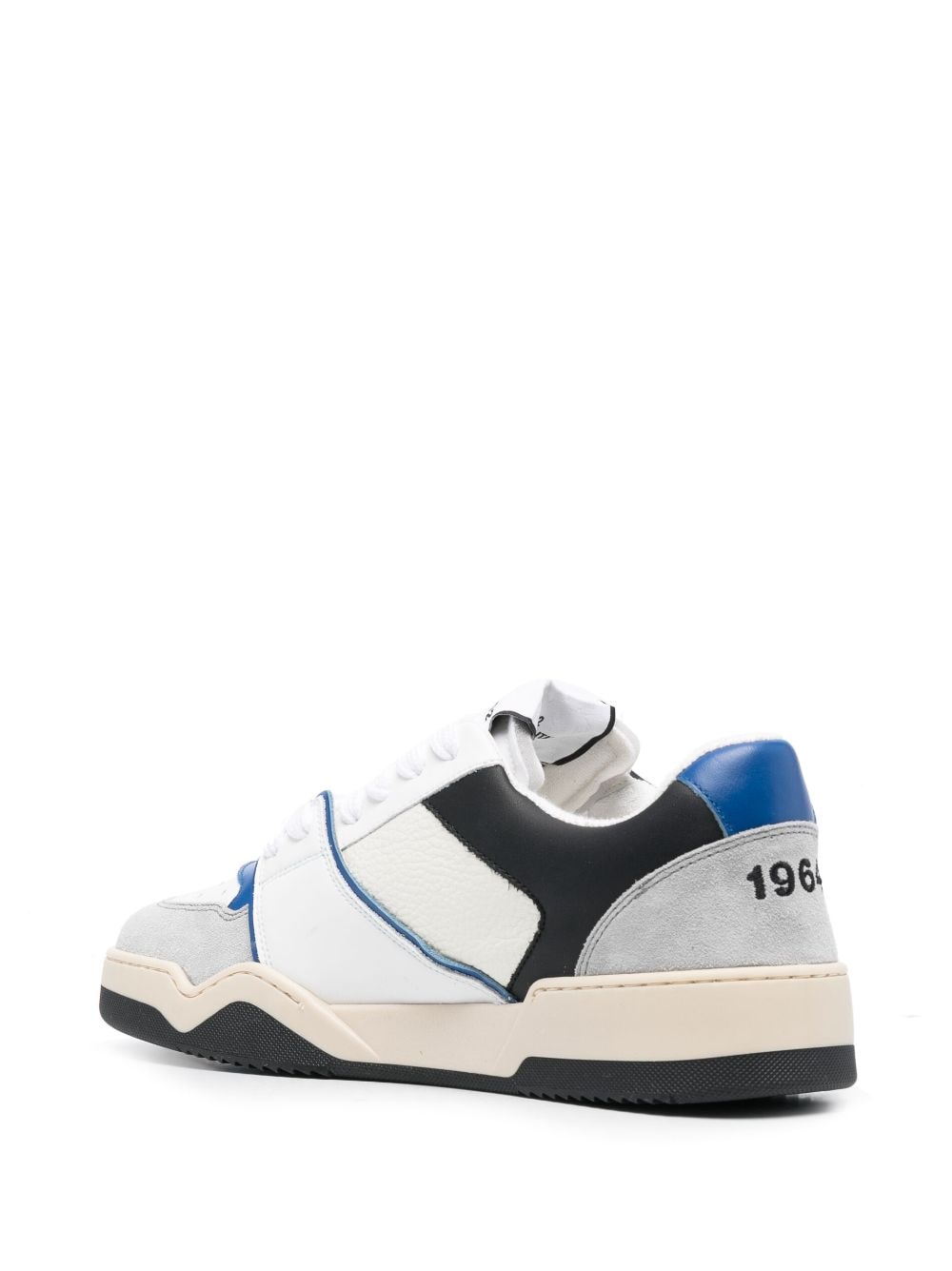 Shop Dsquared2 Spider Leather Low-top Sneakers In White