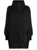 Fabiana Filippi funnel-neck coat - Black