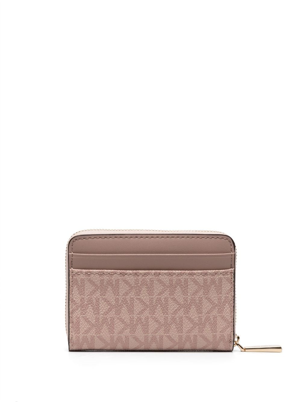 Shop Michael Michael Kors Monogram-pattern Wallet In Pink